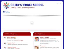Tablet Screenshot of childsworldschool.com